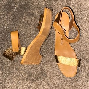 Pedro Garcia Wedge Sandals NEW
